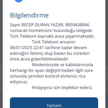 TurkNet Bağlantı Sorunları Ve Yetersiz Bilgilendirme