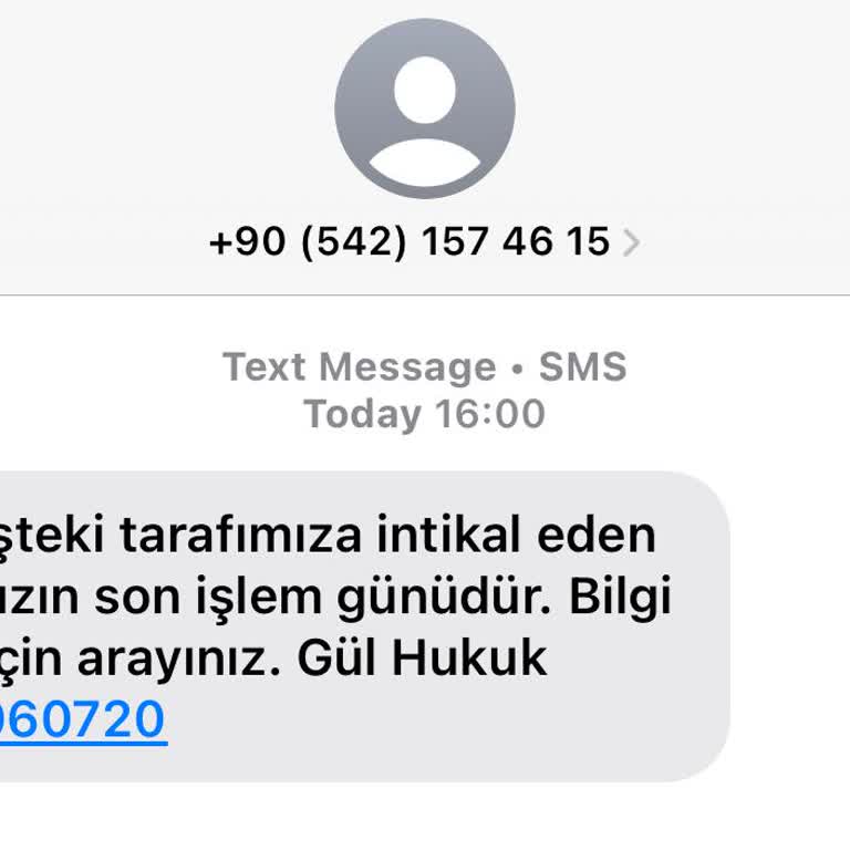 Bilinmeyen Mesajlarla Gelen Hukuki Tehditler