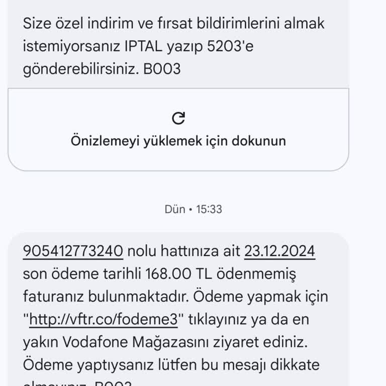 Beklenmedik Fatura Şoku