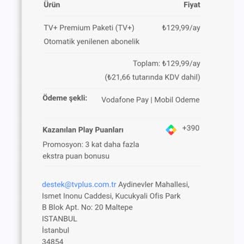 TV+Plus Aboneliğim Aktif Olmuyor