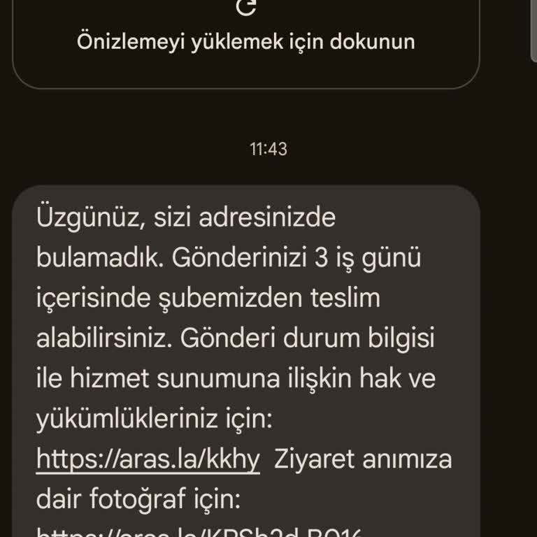 Aras Kargo'nun Sorumsuz Hizmeti Ve Yanıltıcı Bilgilendirme