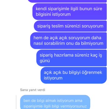 Sipariş Hazırlama Sürecinde Uzun Bekleyiş Ve Bilgi Eksikliği