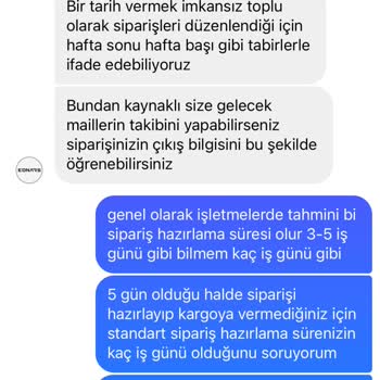 Sipariş Hazırlama Sürecinde Uzun Bekleyiş Ve Bilgi Eksikliği