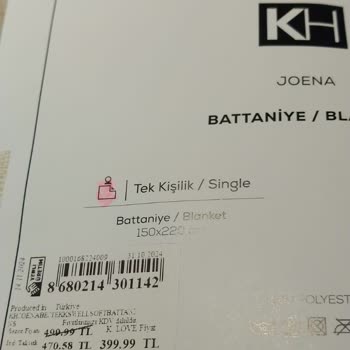 Yanlış Etiket Fiyatı Ve Saygısız Mağaza Personeli