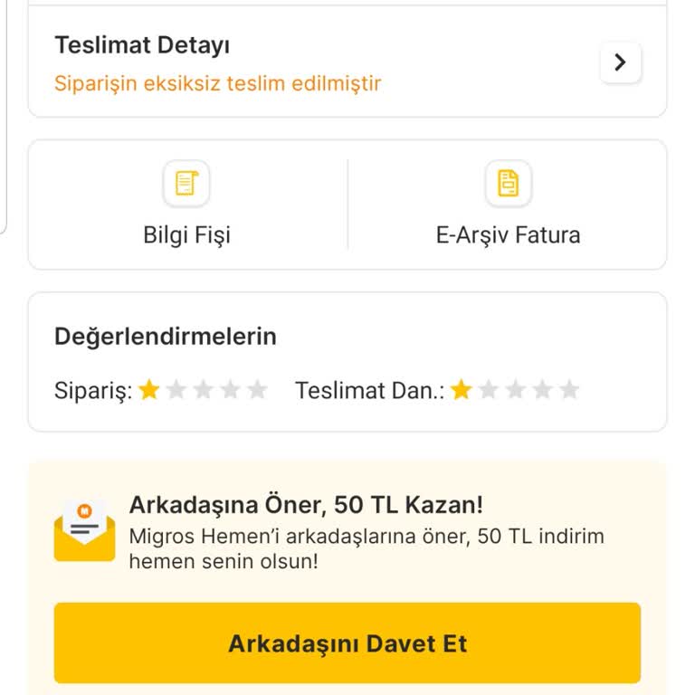 Eksik Ürünler Ve Çözüm Sunmayan Müşteri Hizmetleri