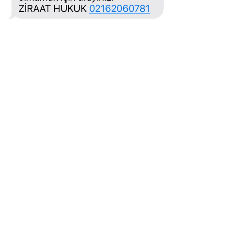 Sözde Hukuk Bürosundan Tarafıma Gelen Yanıltıcı Mesaj!