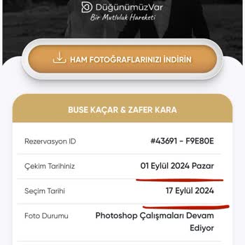 Düğün Fotoğrafları Ve Video Klip Teslimatında Büyük Gecikme