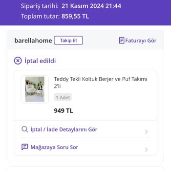 Ürün İptali Ve Fiyat Artışıyla Mağduriyet Yaşadım