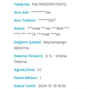 Kargo Firması Ve Müşteri Temsilcileriyle İletişim Sorunu