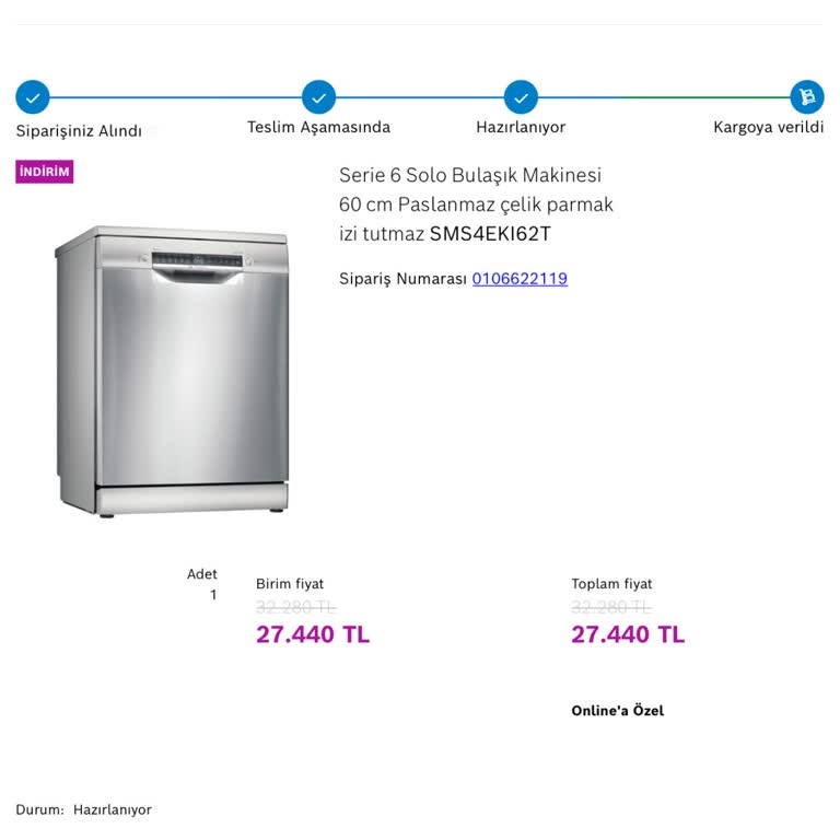Bosch'tan 1 Aylık Teslimat Bekleyişi Ve Müşteri Hizmetleri Hayal Kırıklığı