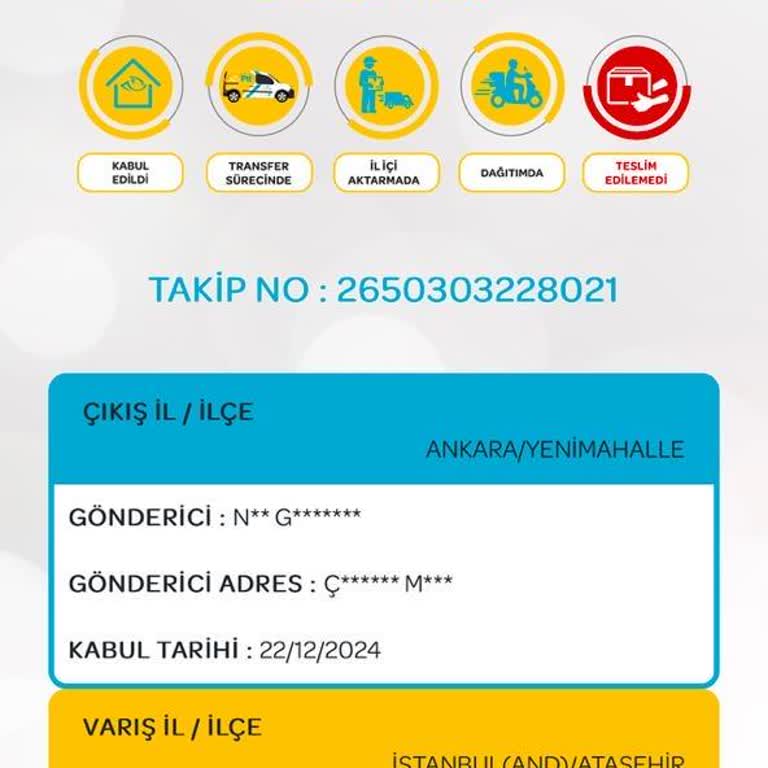 PTT Dağıtım Merkezi'nin İşgüzarlığı