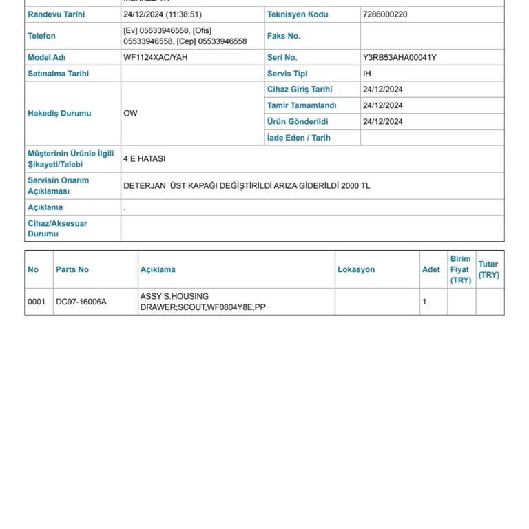 Servis Ücretleri Ve Parça Fiyatlarındaki Uçurum