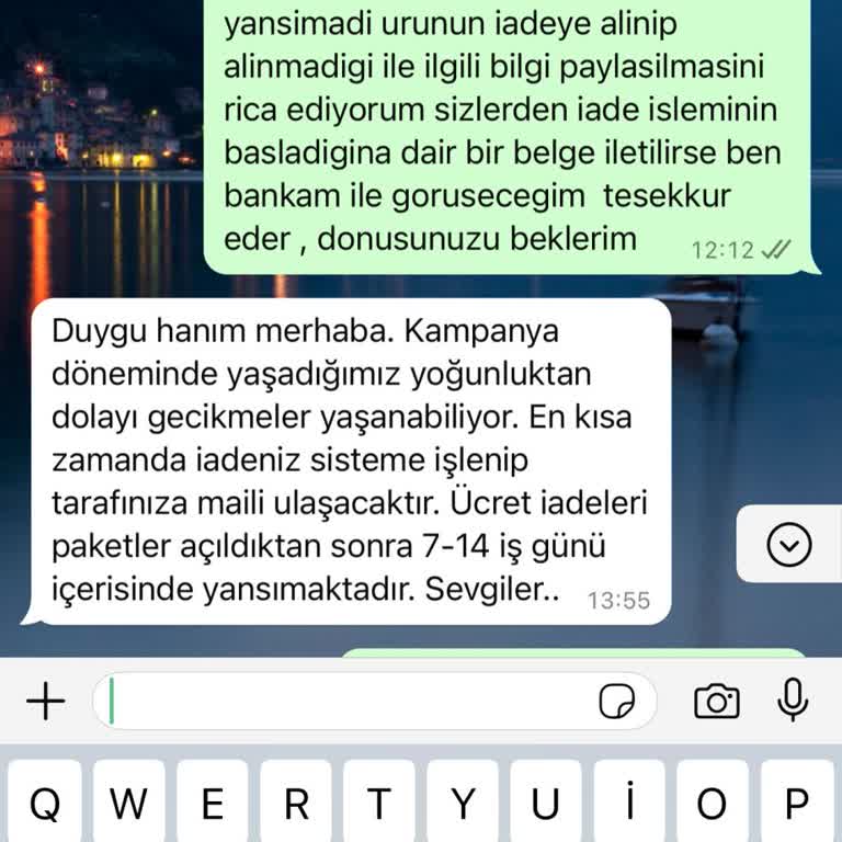 Yanlış Ürün Ve Geciken İade Sorunu