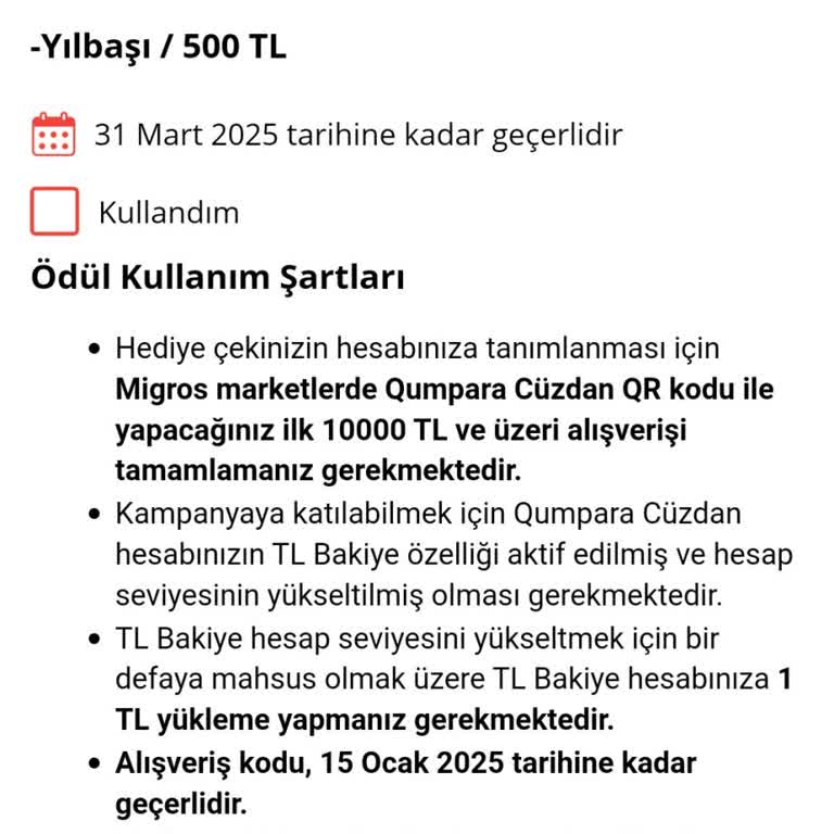 Qumpara Yılbaşı Kampanyası Mağduriyeti