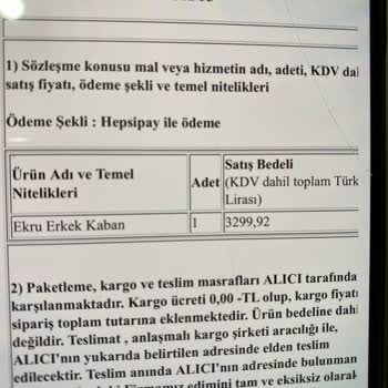 Yanlış Beden Gönderimi Ve Mağduriyet