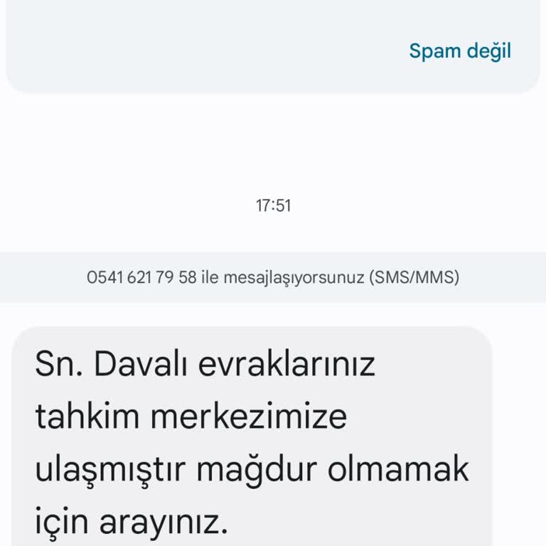 Yanıltıcı Hukuk Mesajlarıyla Karşı Karşıyayım