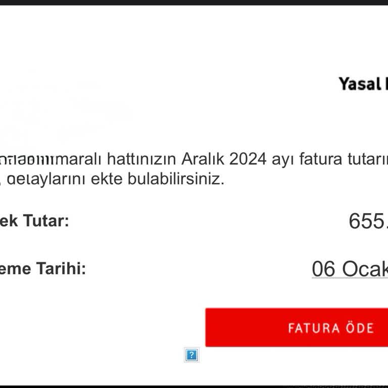 1 Günlük Gecikme İçin Yüksek Fatura Şoku