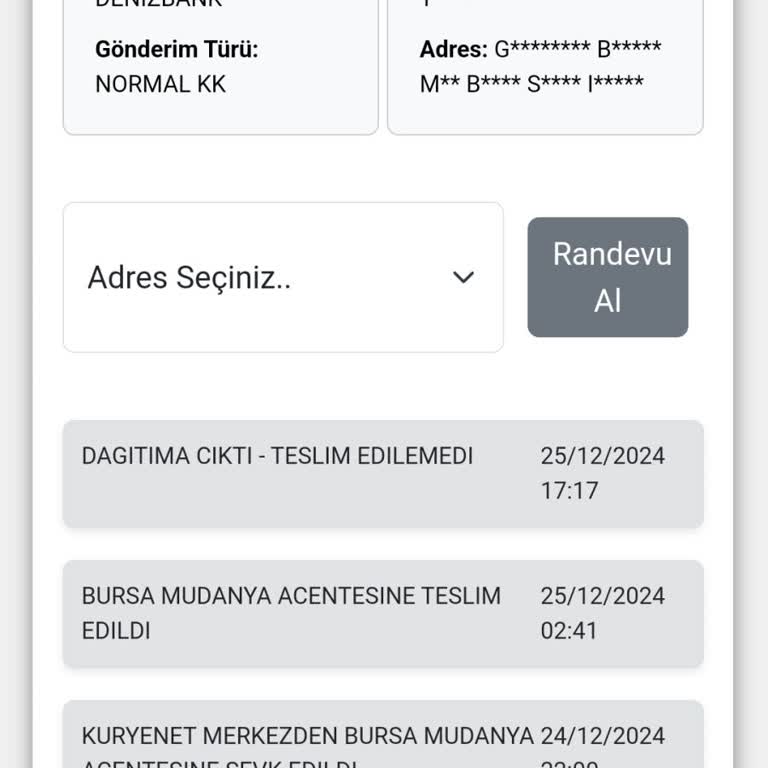 Kuryenet Mudanya Şubesi İle İletişim Sorunu Ve Teslimat Problemi