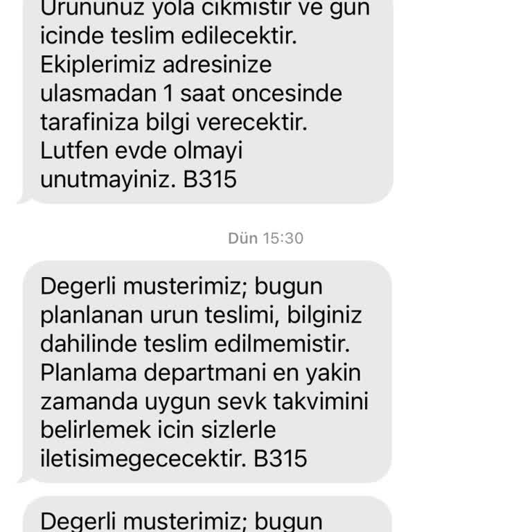 Teslimat Sorunu Ve Müşteri Hizmetleri Eksiklikleri
