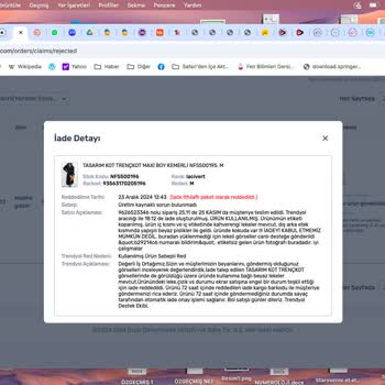 Trendyol'da İade Sürecinde Yaşanan Haksızlık