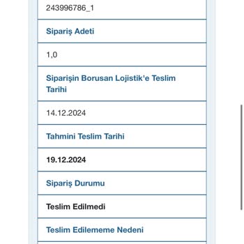 Bulaşık Makinesi Teslimatında Yaşanan Sorun