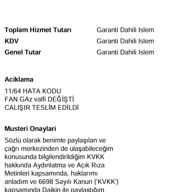 Daikin Kombi İle Bitmeyen Sorunlar Ve Mağduriyet