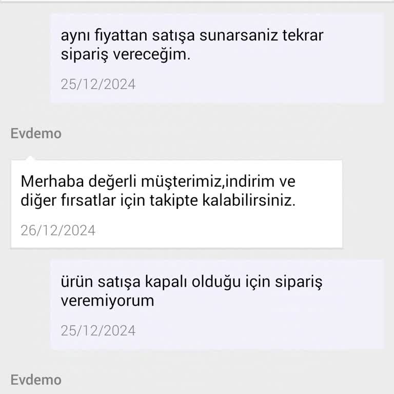 N11 Ve Evdemo Mağazasının Çözümsüzlüğü