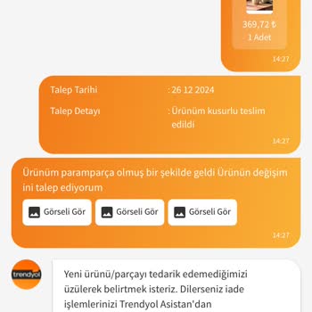 Kırık Ürün Ve İade Sorunu: Mağduriyetim Giderilmiyor