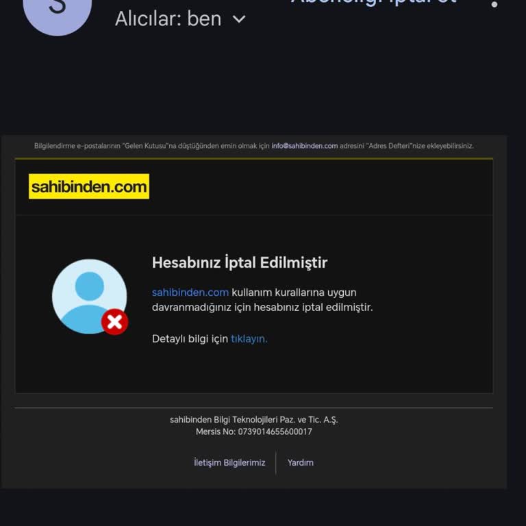 Hesap Blokesi Sorunu