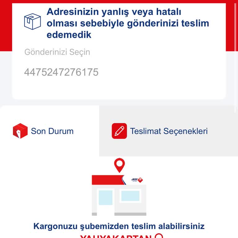 Aras Kargo'nun Adres Hatası Ve İletişim Sorunu