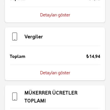 Vodafone Fatura Ücretlendirmesi ve Çekim Sorunları