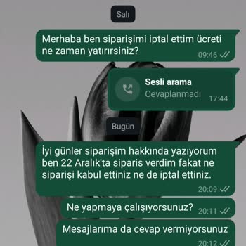Ödeme Yapıldı, Ürünler Ve İade Bekleniyor