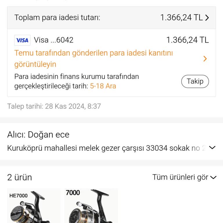 Para İadesi Sorunu Ve Yetersiz Destek