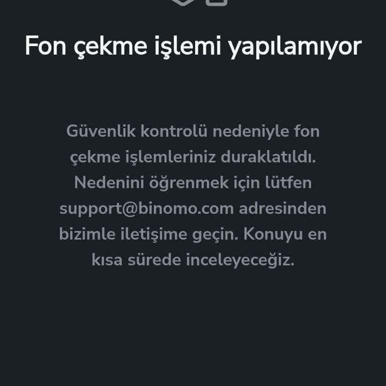Binomo'da Para Çekim Sorunu!