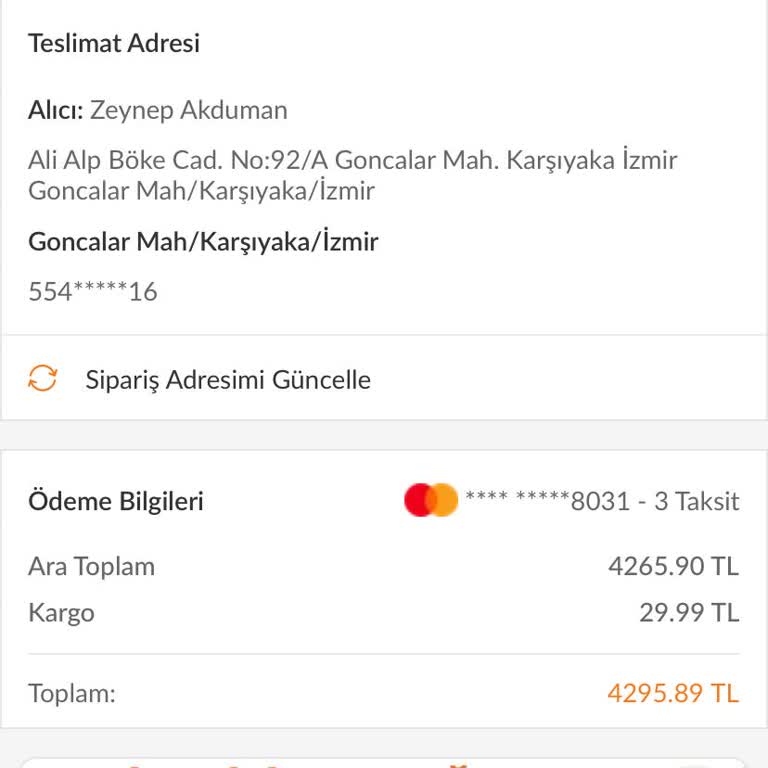 Trendyol Milla'da Taksit Sorunu
