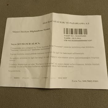 Reebok Ayakkabının Hızla Yıpranması Ve Müşteri Hizmetleri Sorunu