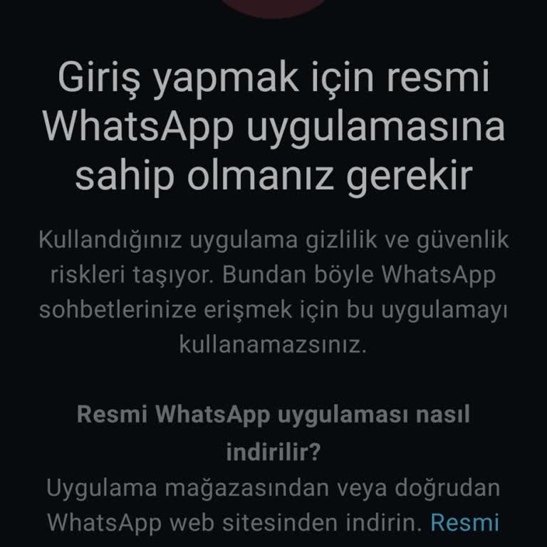 WhatsApp Giriş Sorunu: Resmi Uygulamada Hata