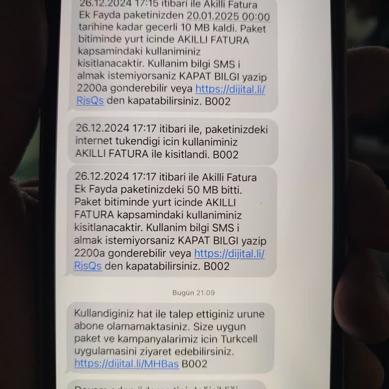 Turkcell Geçiş Sürecinde Yaşanan Mağduriyet Ve Yüksek Ek Paket Ücretleri
