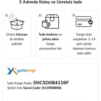 Sanal Çadır'dan İade Edilen Ürün İçin Para İadesi Sorunu