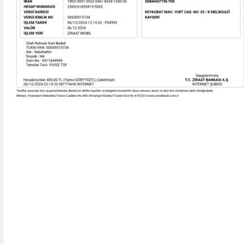 Ruhsat Kart Ücreti İadesi Sorunu