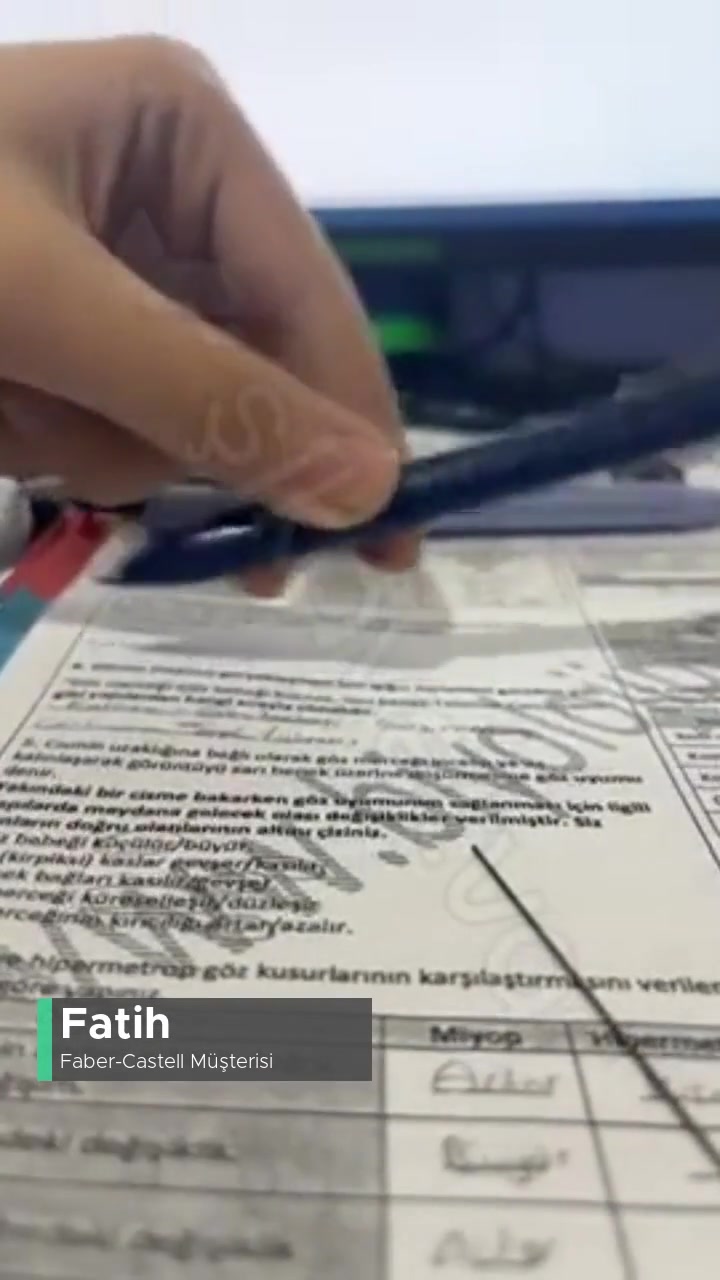 Faber-Castell Grip 2011 Uç Basmama Yağlanma Uç Kısmının Fırlaması videonun kapak resmi