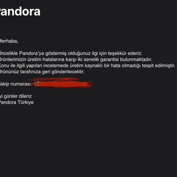 Pandora Bileklik İade Sürecinde Yaşanan Mağduriyet