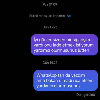 Yanlış Ürün Gönderimi Ve İletişim Sorunu