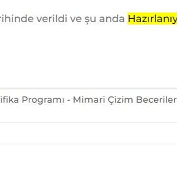 Sertifika Programı Siparişim Neden Hazırlanamıyor?