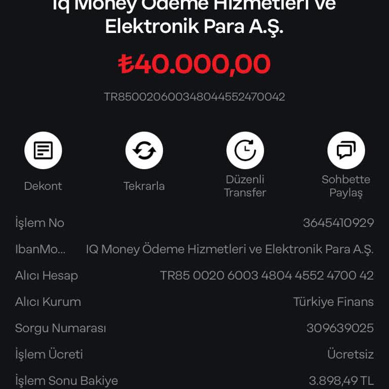 Hesabımdan Bilgim Dışında Yapılan Yüksek Miktarlı Transfer