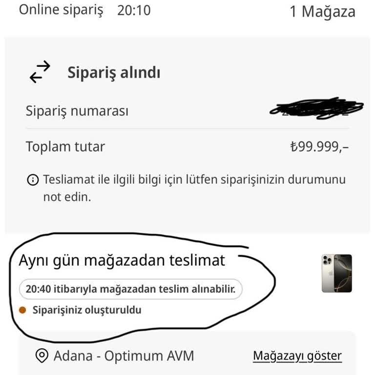 İnternetten Sipariş Verilen Telefonun Teslimat Sorunu