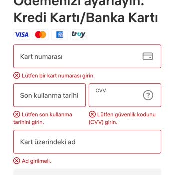Netflix Visa Ödememi Kabul Etmiyor