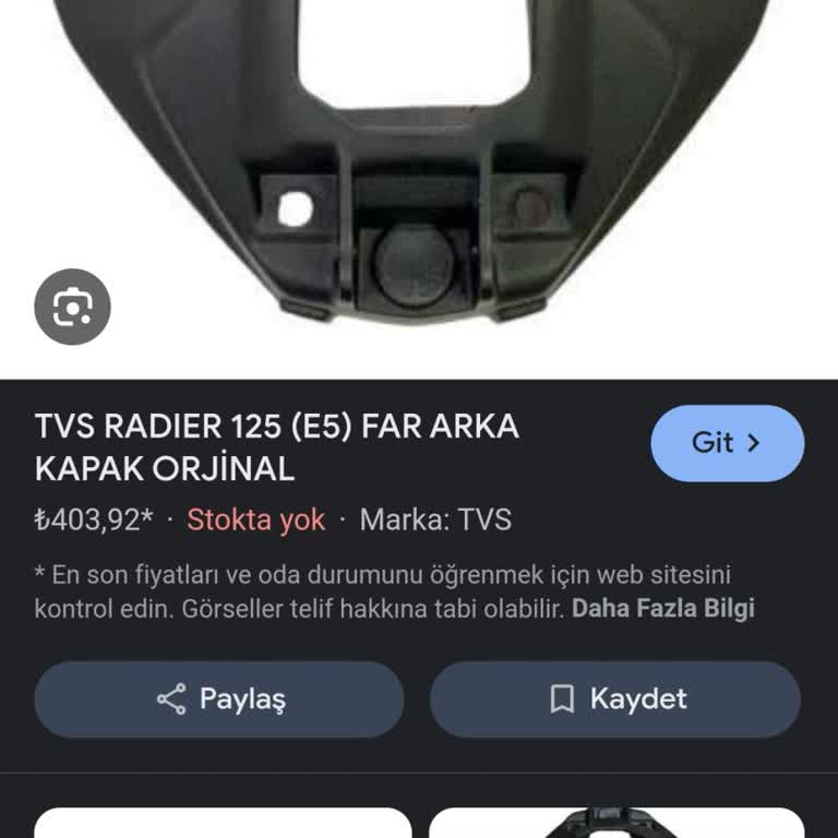TVS Raider 125 Yedek Parça Sıkıntısı