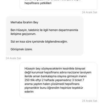 Hepsi Finans'ta İade Edilmeyen Fazladan Ödeme