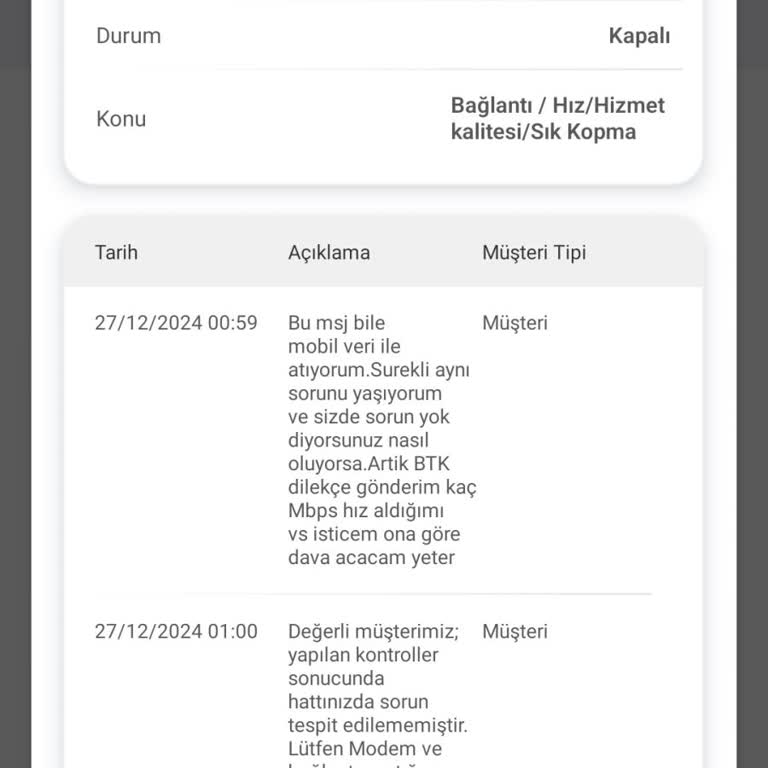 Millenicom Müşteri Hizmetleri Ve Çözüm Süreci Sorunu